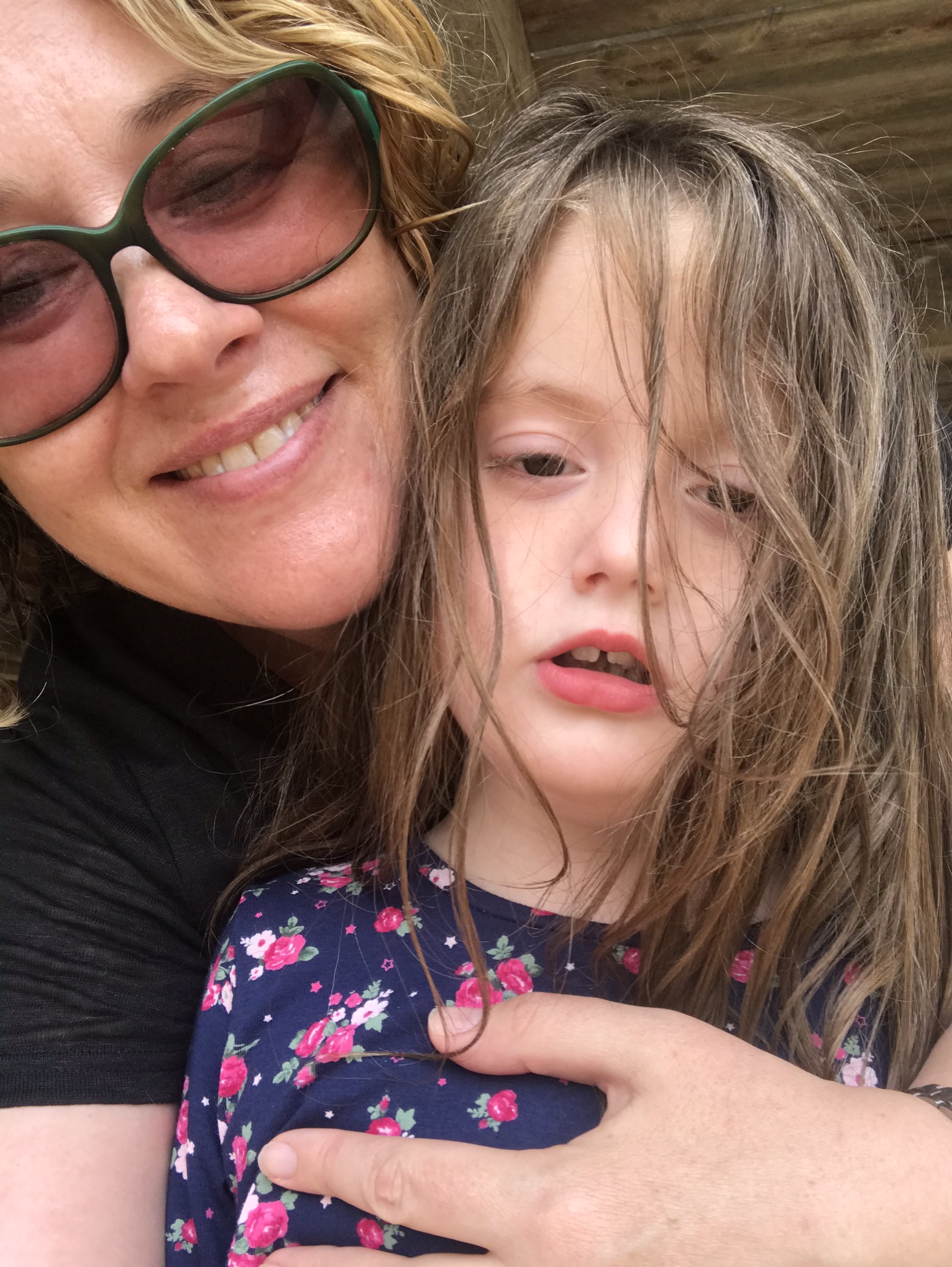 Emily Wilkinson, President of Xia-Gibbs Society, and her daughter Molly who has Xia-Gibbs Syndrome